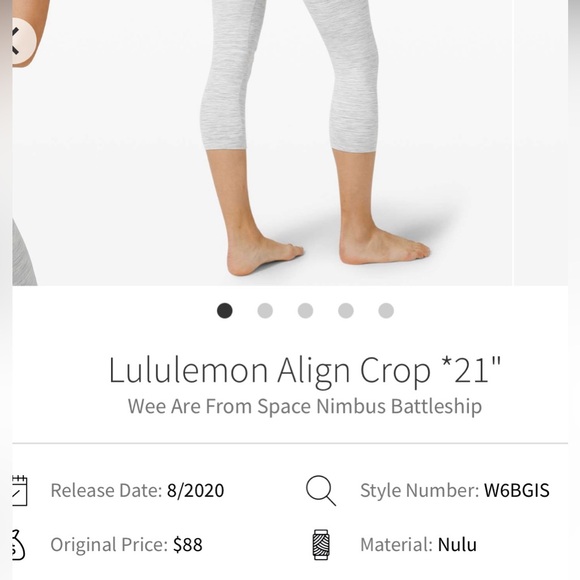 Align Crop 21”. Pristine Condition. We Are From Space Nimbus Battleship. Size 8 - Picture 12 of 12